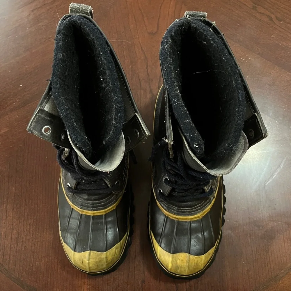Vintage LaCrosse Outdoorsman Mens 10 Duck Boots Steel Toe Safety Work USA Made
